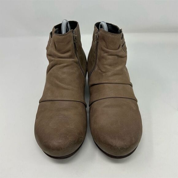 Abeo Women's Cadence Booties Size 8 Brown Slip-Resistant Block Heel - Picture 4 of 15